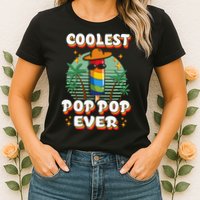 Best Pop Ever Pop Pop Popsicle PopPop Coolest Pop It Womens T-Shirt
