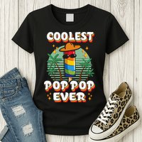 Best Pop Ever Pop Pop Popsicle PopPop Coolest Pop It Womens T-Shirt