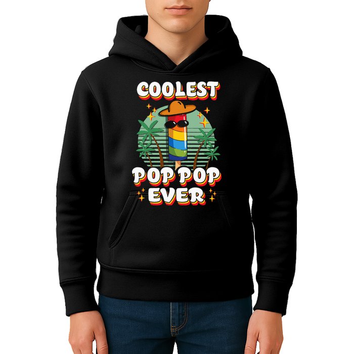 Best Pop Ever Pop Pop Popsicle PopPop Coolest Pop It Kids Hoodie