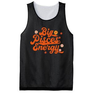 Big Pisces Energy Groovy Zodiac Sign Astrology Horoscope Mesh Reversible Basketball Jersey Tank