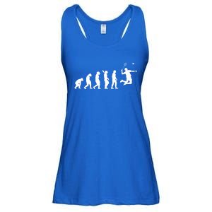 Badminton Player Evolution Shuttlecock Badminton Racket Gift Ladies Essential Flowy Tank