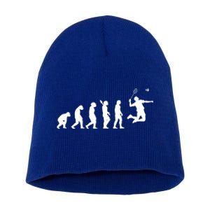 Badminton Player Evolution Shuttlecock Badminton Racket Gift Short Acrylic Beanie