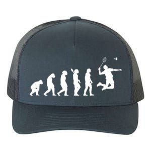 Badminton Player Evolution Shuttlecock Badminton Racket Gift Yupoong Adult 5-Panel Trucker Hat