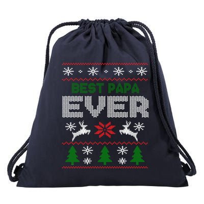 Best Papa Ever Gift Christ Drawstring Bag