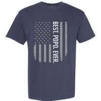 Best Popo Ever US American Flag Gifts For Father's Day Garment-Dyed Heavyweight T-Shirt