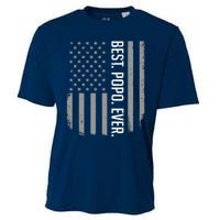 Best Popo Ever US American Flag Gifts For Father's Day Cooling Performance Crew T-Shirt