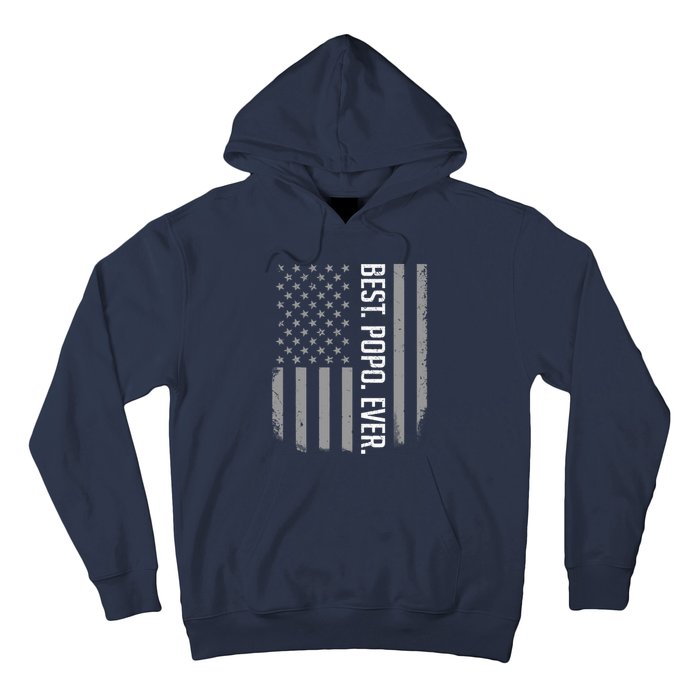 Best Popo Ever US American Flag Gifts For Father's Day Hoodie