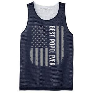 Best Popo Ever US American Flag Gifts For Father's Day Mesh Reversible Basketball Jersey Tank