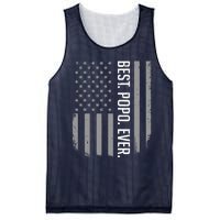 Best Popo Ever US American Flag Gifts For Father's Day Mesh Reversible Basketball Jersey Tank