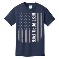 Best Popo Ever US American Flag Gifts For Father's Day Kids T-Shirt