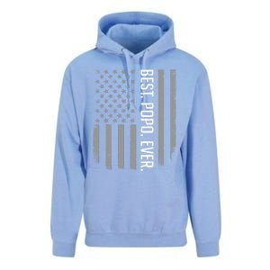 Best Popo Ever US American Flag Gifts For Father's Day Unisex Surf Hoodie