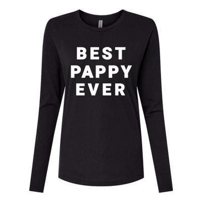 Best Pappy Ever Grandfather Funny Gift Womens Cotton Relaxed Long Sleeve T-Shirt