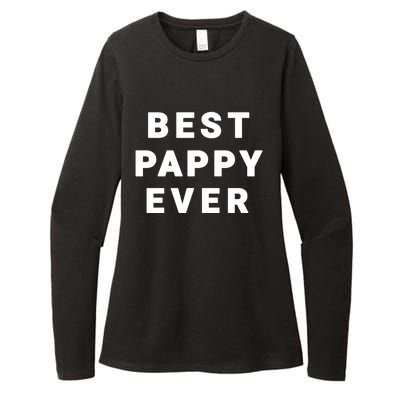 Best Pappy Ever Grandfather Funny Gift Womens CVC Long Sleeve Shirt