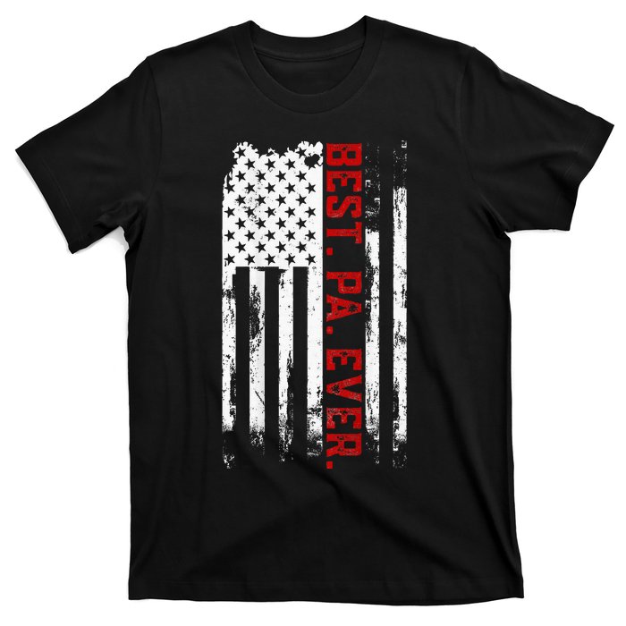 Best Pa Ever American Usa Flag Father’S Day T-Shirt