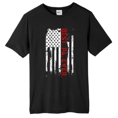 Best Pa Ever American Usa Flag Father’S Day Tall Fusion ChromaSoft Performance T-Shirt