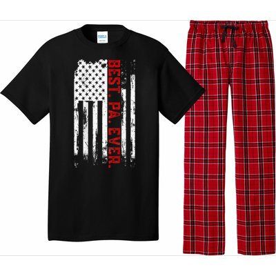 Best Pa Ever American Usa Flag Father’S Day Pajama Set