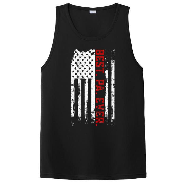 Best Pa Ever American Usa Flag Father’S Day PosiCharge Competitor Tank