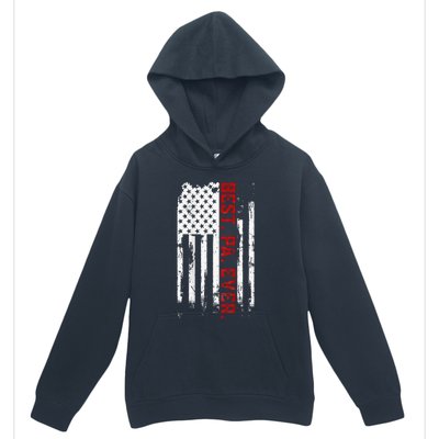 Best Pa Ever American Usa Flag Father’S Day Urban Pullover Hoodie