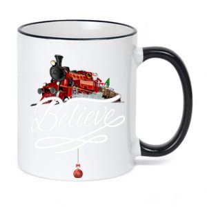 Believe Polar Express Christmas Holiday Train 11oz Black Color Changing Mug