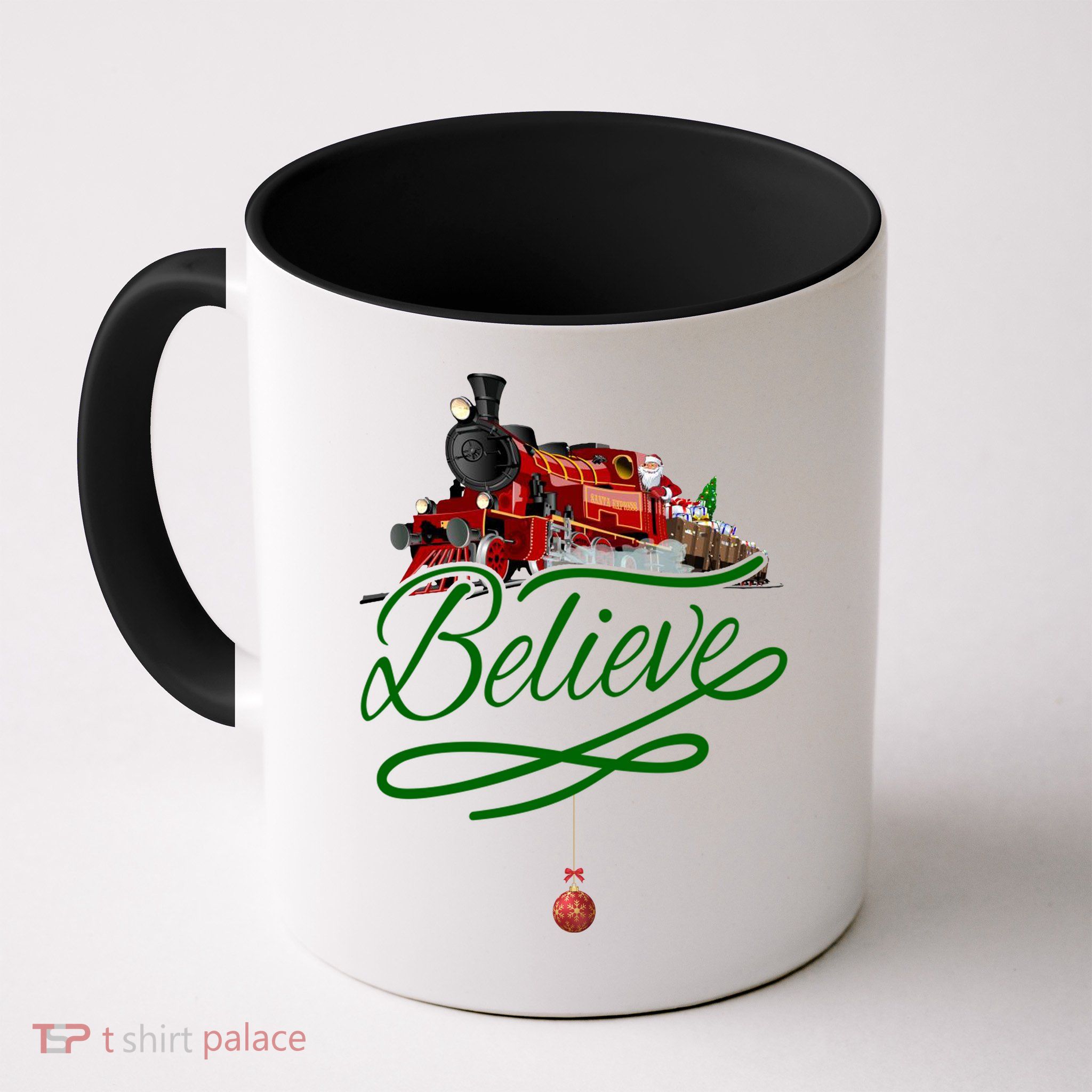 Believe Polar Express Christmas Holiday Train Mug