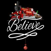 Believe Polar Express Christmas Holiday Train Drawstring Bag