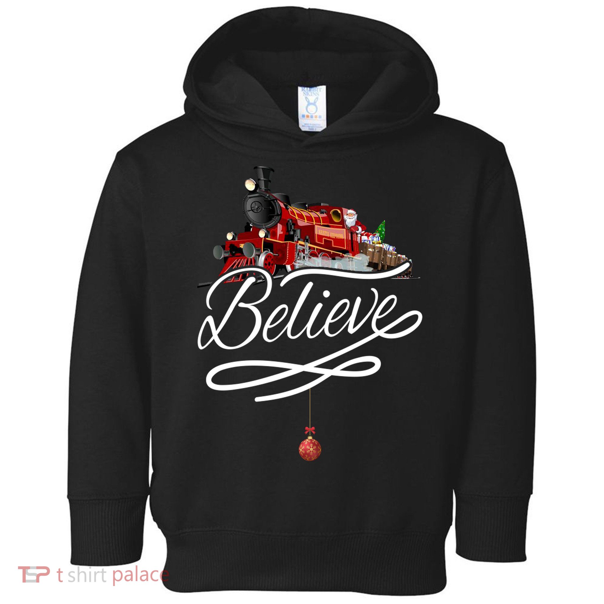 Believe Polar Express Christmas Holiday Train Toddler Hoodie