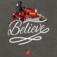 Believe Polar Express Christmas Holiday Train Cotton Canvas Backpack