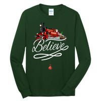 Believe Polar Express Christmas Holiday Train Tall Long Sleeve T-Shirt