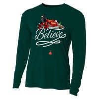 Believe Polar Express Christmas Holiday Train Cooling Performance Long Sleeve Crew