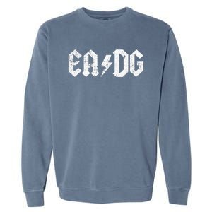 Bass Player E A D G Strings Of The Bass Garment-Dyed Sweatshirt