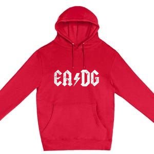 Bass Player E A D G Strings Of The Bass Premium Pullover Hoodie