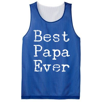 Best Papa Ever Gift Cute Father's Day Gift Idea For Dad Stepdad Gift Mesh Reversible Basketball Jersey Tank