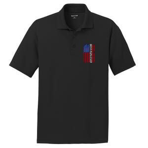 Best Papa Ever USA Flag Dad Gifts PosiCharge RacerMesh Polo