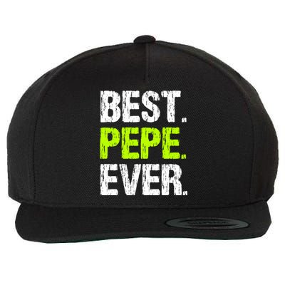 Best Pepe Ever Family Funny Cool Cute Gift Wool Snapback Cap