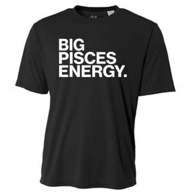 Big Pisces Energy Zodiac Sign Birthday Cooling Performance Crew T-Shirt