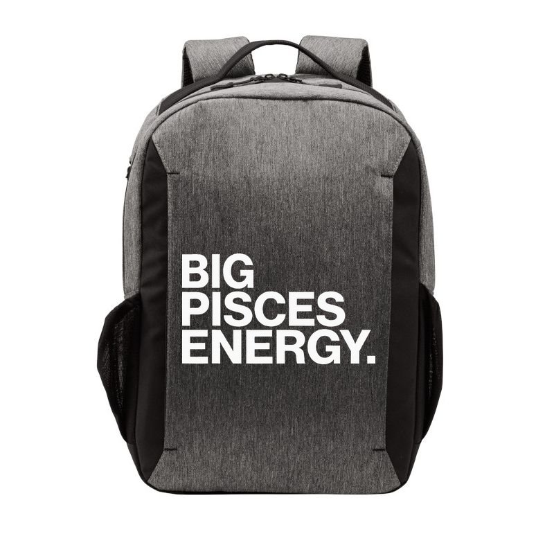 Big Pisces Energy Zodiac Sign Birthday Vector Backpack