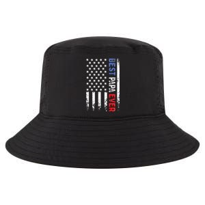 Best Papa Ever American Flag Fathers Day Birthday Daddy Pops Cool Comfort Performance Bucket Hat