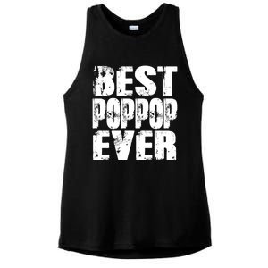 Best Poppop Ever Funny Grandpa Gift Papa Gift Father's Day Funny Gift Ladies PosiCharge Tri-Blend Wicking Tank