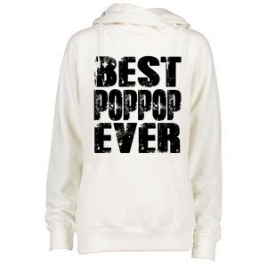 Best Poppop Ever Funny Grandpa Gift Papa Gift Father's Day Funny Gift Womens Funnel Neck Pullover Hood