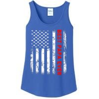 Best Papa Ever American Flag Funny Gift For Grandpa Fathers Day Gift Ladies Essential Tank