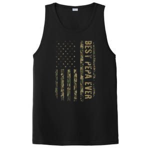 Best Pepa Ever Camouflage American Flag Fathers Day PosiCharge Competitor Tank