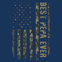 Best Pepa Ever Camouflage American Flag Fathers Day Drawstring Bag