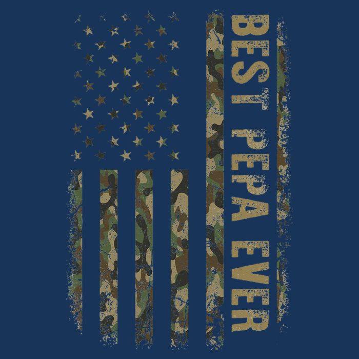 Best Pepa Ever Camouflage American Flag Fathers Day Drawstring Bag