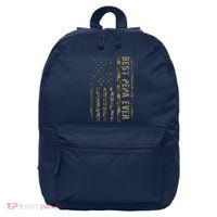 Best Pepa Ever Camouflage American Flag Fathers Day 16 in Basic Backpack
