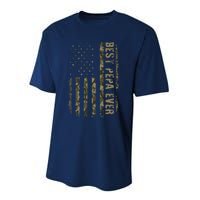 Best Pepa Ever Camouflage American Flag Fathers Day Performance Sprint T-Shirt