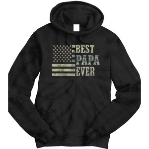 Best Papa Ever American Flag Usa Flag Tie Dye Hoodie