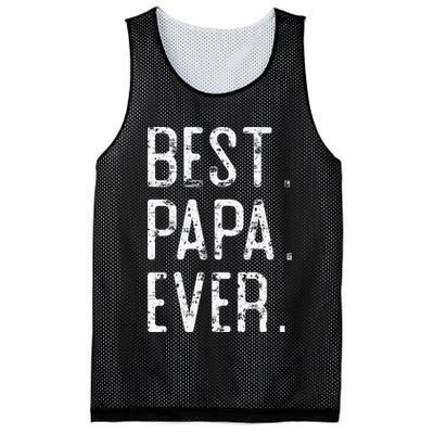 Best Papa Ever Father’s Day Gift For Papa Mesh Reversible Basketball Jersey Tank