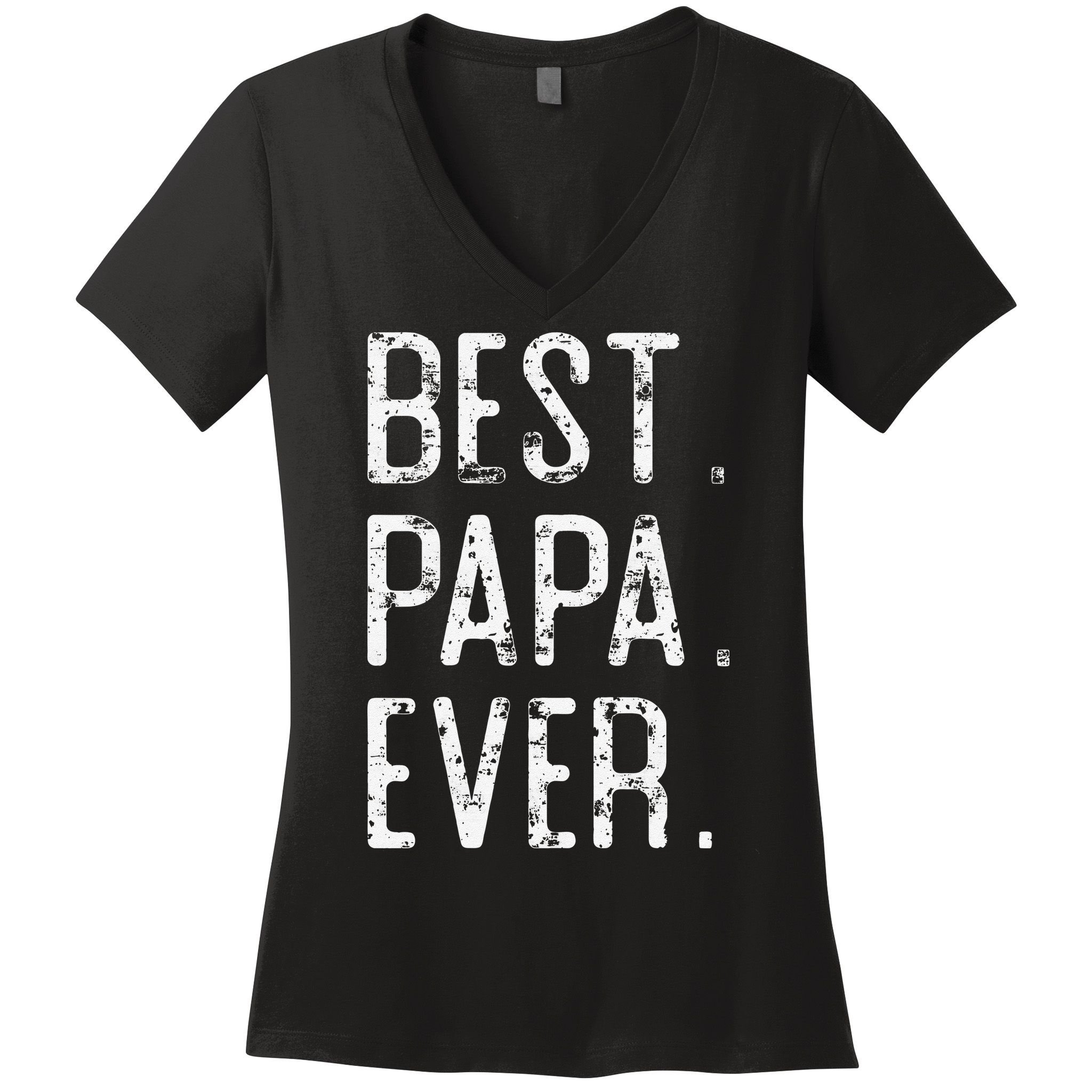 Best Papa Ever Father’s Day Gift For Papa Women's V-Neck T-Shirt
