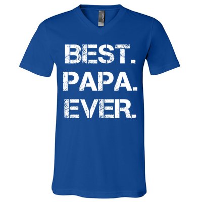 Best Papa Ever FatherS Day Gift V-Neck T-Shirt