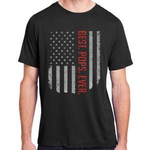 Best Pops Ever US American Flag Gifts For Father's Day Adult ChromaSoft Performance T-Shirt